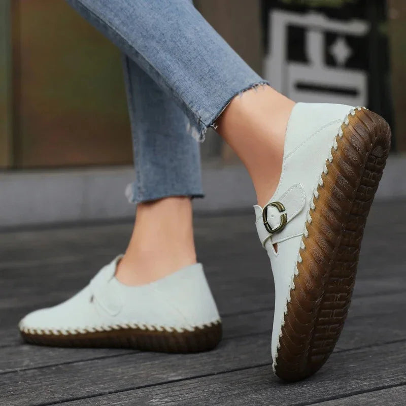 Women's Wide Toe Box Genuine Leather Moccasins