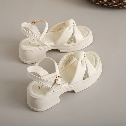 Women's Open Toe Sandals with Buckle Strap
