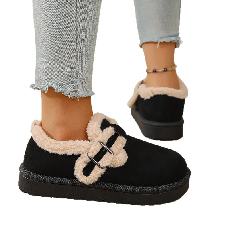 Round Toe Platform Ankle Boots