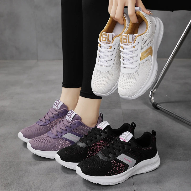 Women’s Breathable Knit Sport Sneakers