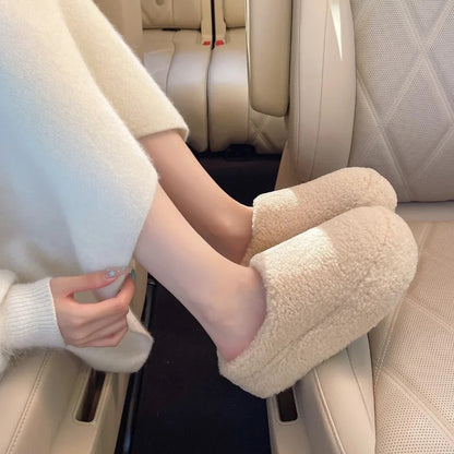 Fashionable Women’s Warm Thick Bottom Slippers