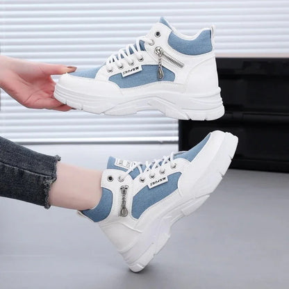 Women's High-Top Chunky Sole Sneakers Fashion