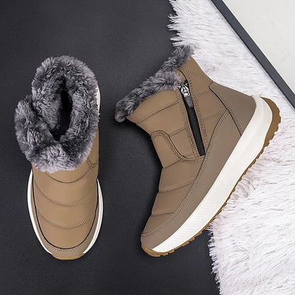 Ultra-Comfort Warm Lined Waterproof Winter Snow Boots - Plus Size
