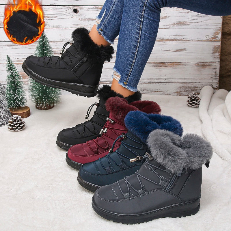 Waterproof Fur-Lined Snow Boots
