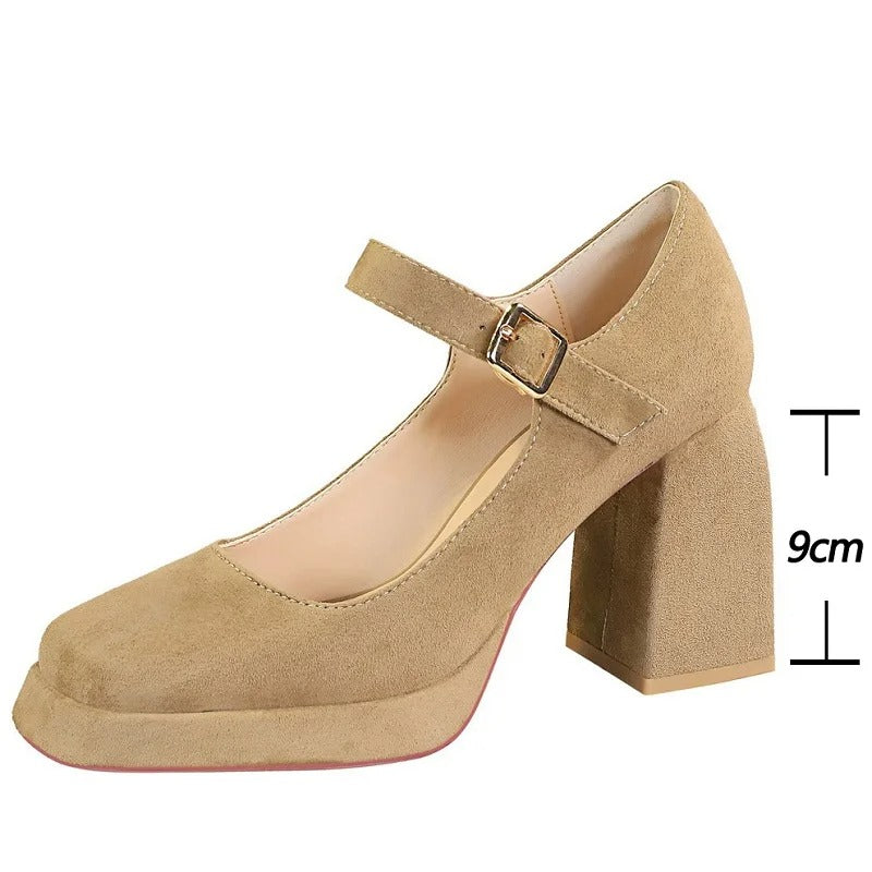 Women’s Mary Jane Block Heel Pumps