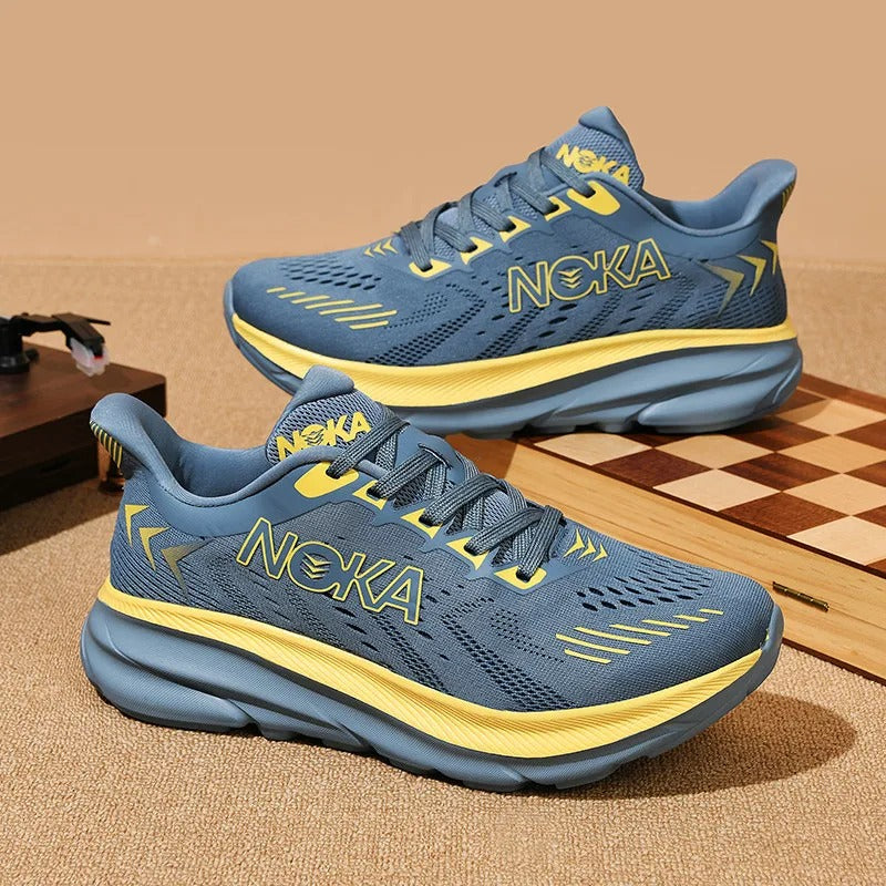 Lace-Up Mesh Platform Athletic Shoes