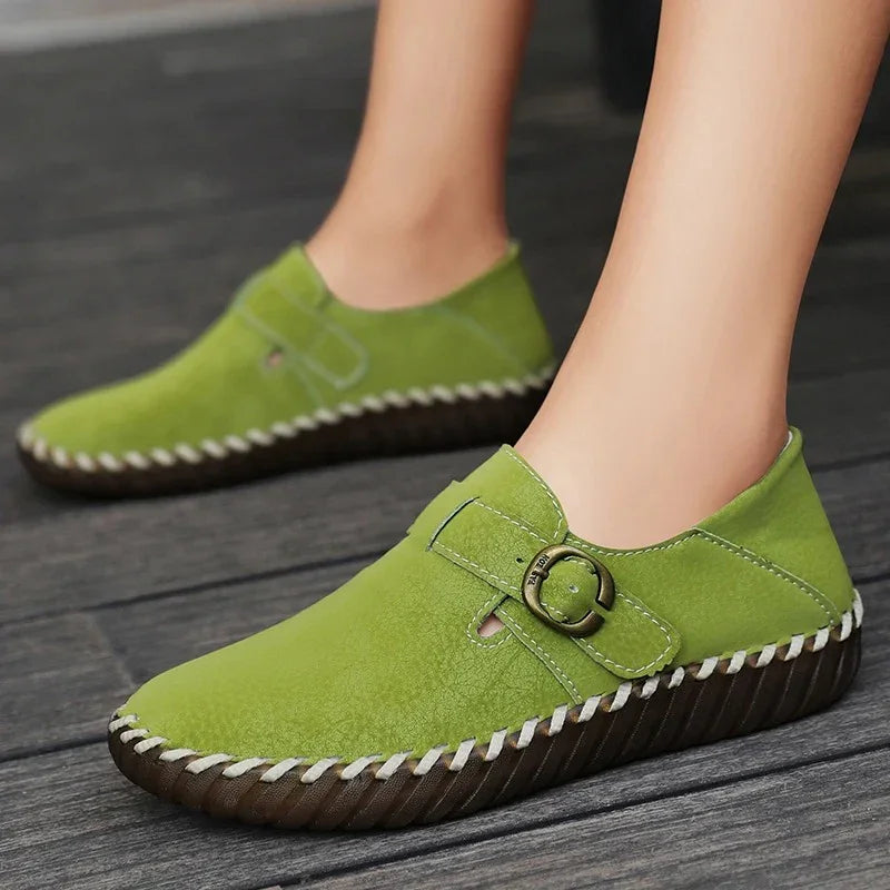 Women's Wide Toe Box Genuine Leather Moccasins