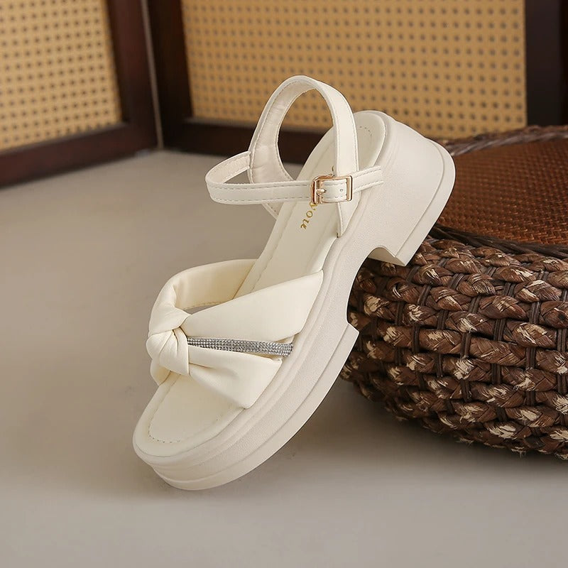 Women's Open Toe Sandals with Buckle Strap