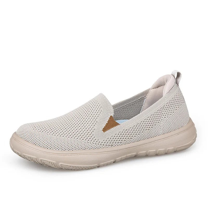 Ultra-Comfort Knit Slip-On Sneakers with Elastic Mesh Upper
