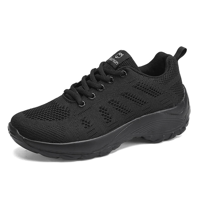 Breathable Mesh Sneakers with Thick Sole