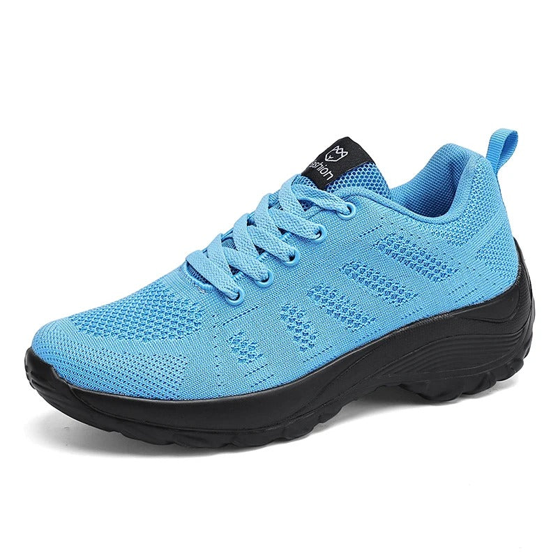 Breathable Mesh Sneakers with Thick Sole