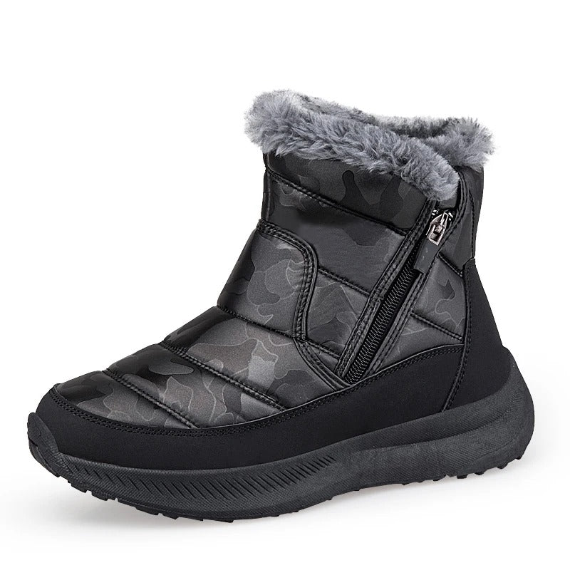 Ultra-Comfort Warm Lined Waterproof Winter Snow Boots - Plus Size