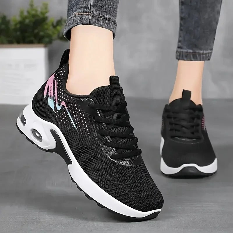 Cushioned Comfort Women’s Sneakers with Air-Flow Mesh