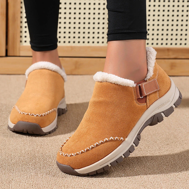 Cozy  Slip-On Sneakers with Plush Fur-Lining