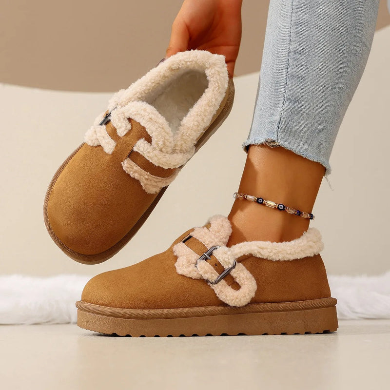 Round Toe Platform Ankle Boots