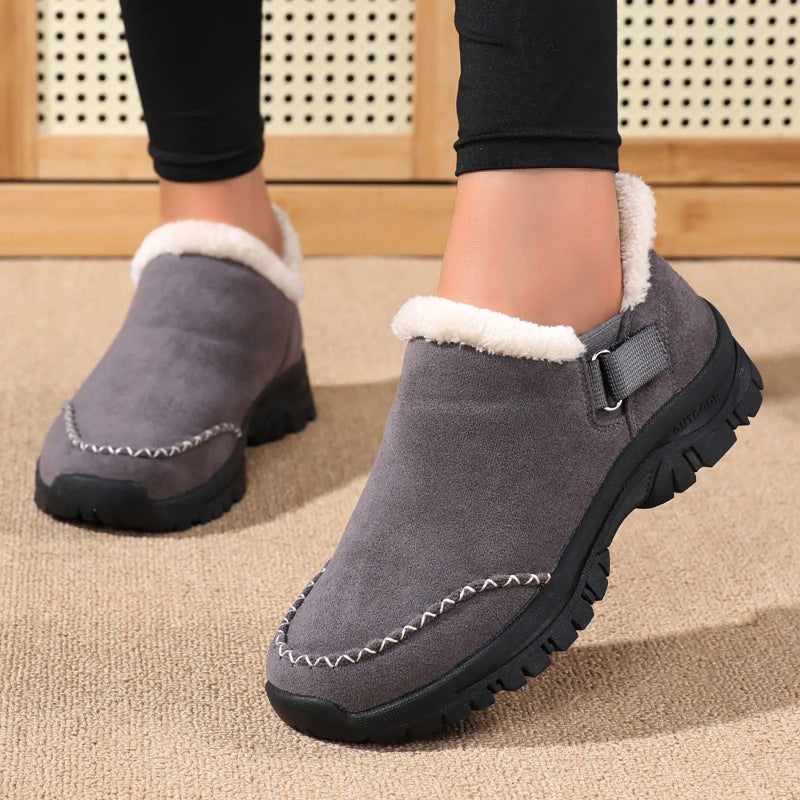 Cozy  Slip-On Sneakers with Plush Fur-Lining