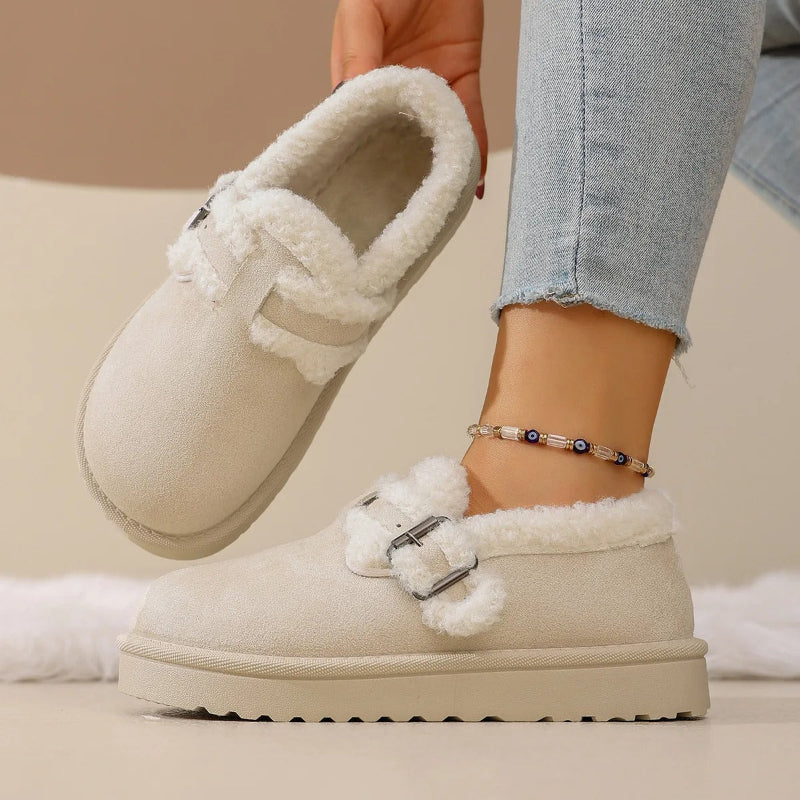 Round Toe Platform Ankle Boots