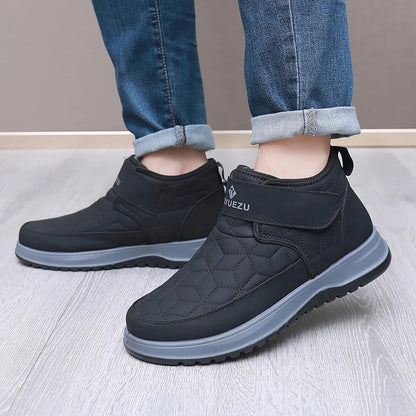 Waterproof Men’s Winter Sneakers with Warm Plush Lining