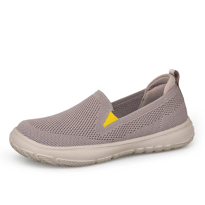 Ultra-Comfort Knit Slip-On Sneakers with Elastic Mesh Upper