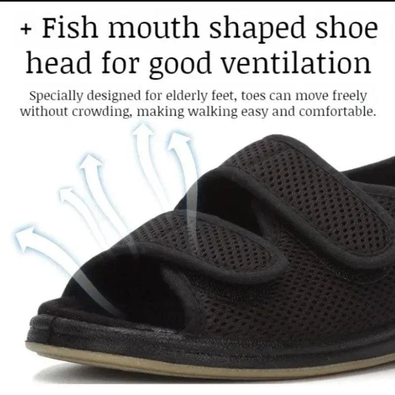 Post Op Wide Fit Recovery Sandals - Blissful Shoes