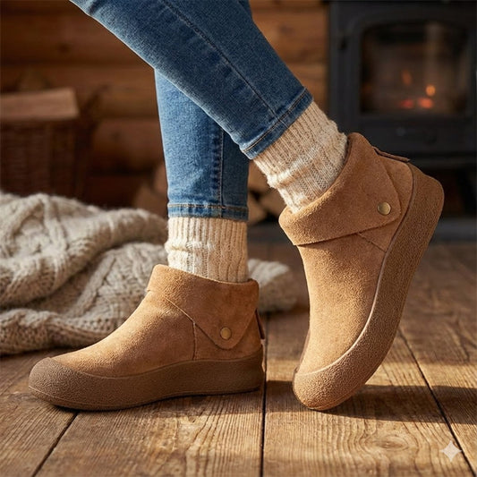 Warm Suede Orthopedic Comfort Booties for Women