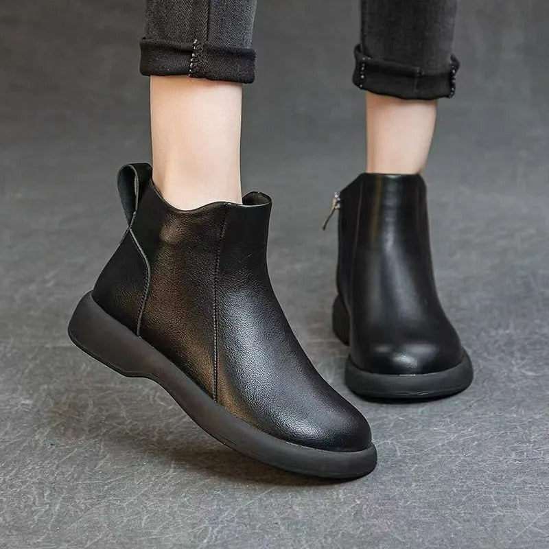 Elegant Women’s Ankle Boots with Anti-Slip Soft Sole