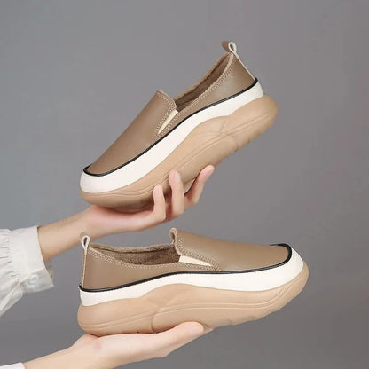 Modern Step Platform Loafers