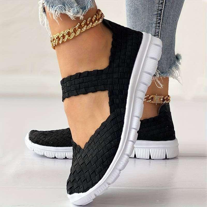 Woven Women&#39;s Plus Size Shoes for Bunions and Swollen Feet - Blissful Shoes