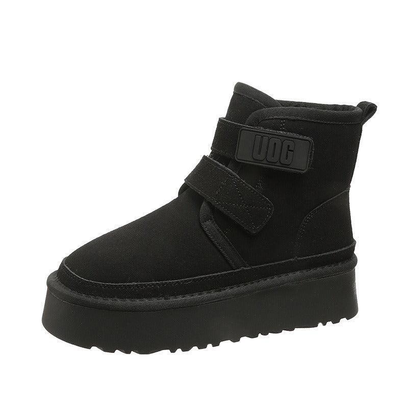 Women's Adjustable Winter Boots with Velcro Straps and Waterproof