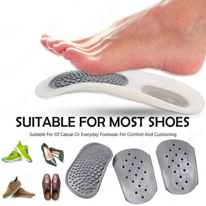Hard Orthotics for Flat Feet Arch Support Orthopedic Cushions - Plantar Fasciitis Insoles - ComfyFootgear