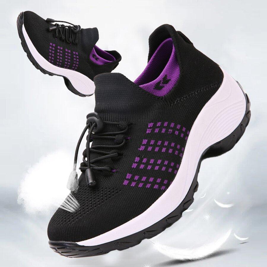 Mesh Breathable Walking Running Shoes for Women - ComfyFootgear