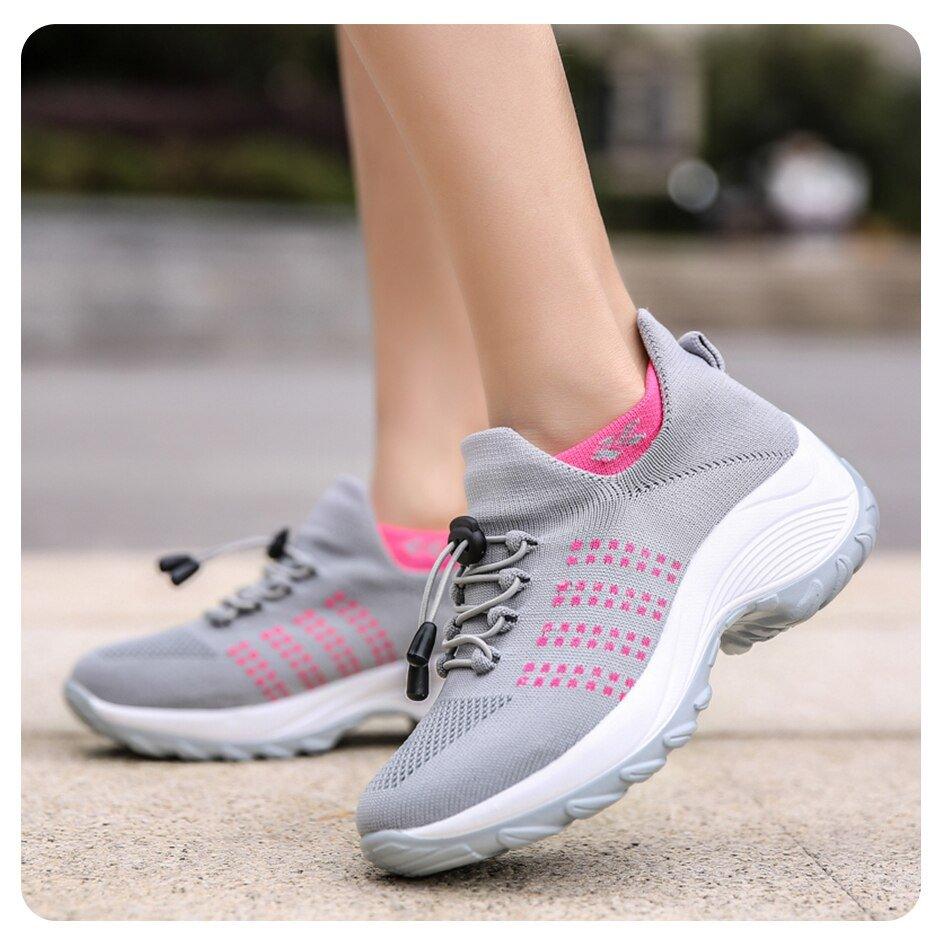 Mesh Breathable Walking Running Shoes for Women - ComfyFootgear