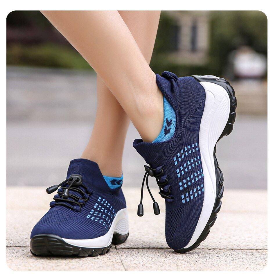 Mesh Breathable Walking Running Shoes for Women - ComfyFootgear