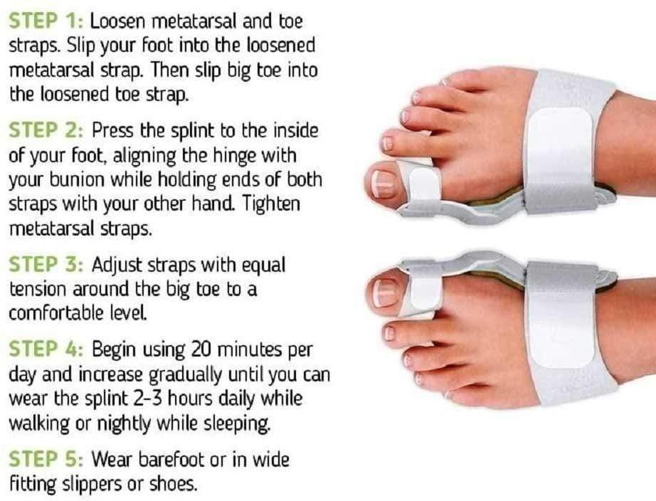 Orthopedic Bunion Corrector Device - 2 Pieces Set - Bunion Free