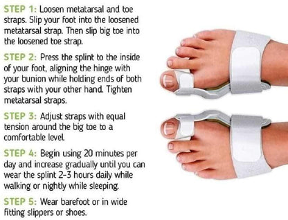 Orthopedic Bunion Corrector Device - 2 Pieces Set - Bunion Free