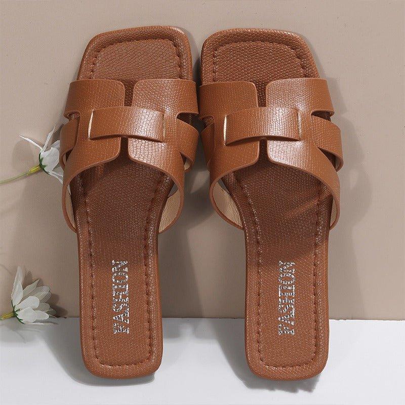 PU Leather Bunion Sandals - ComfyFootgear