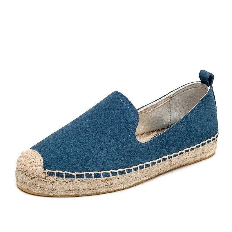 Slip On Woven Leather Loafers for Women - ComfyFootgear