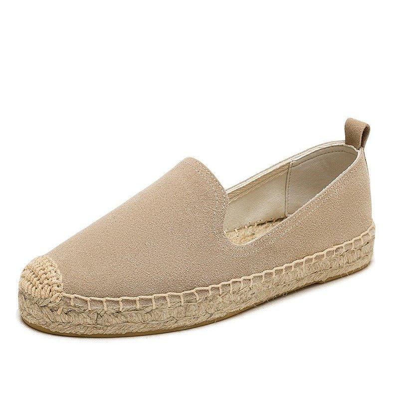 Slip On Woven Leather Loafers for Women - ComfyFootgear