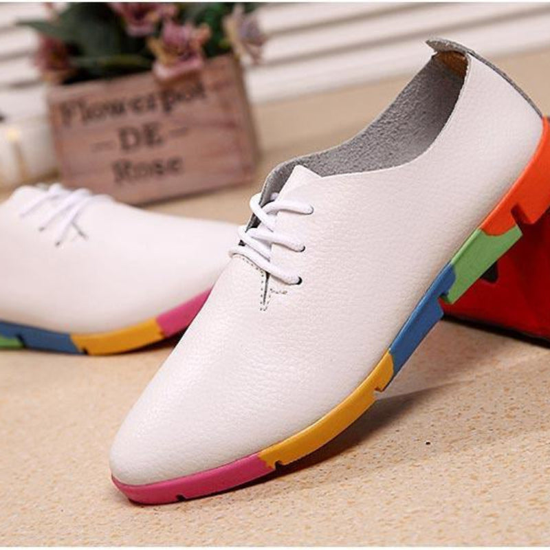 Stylish Genuine Leather Bunion Shoes for Women - Bunion Free